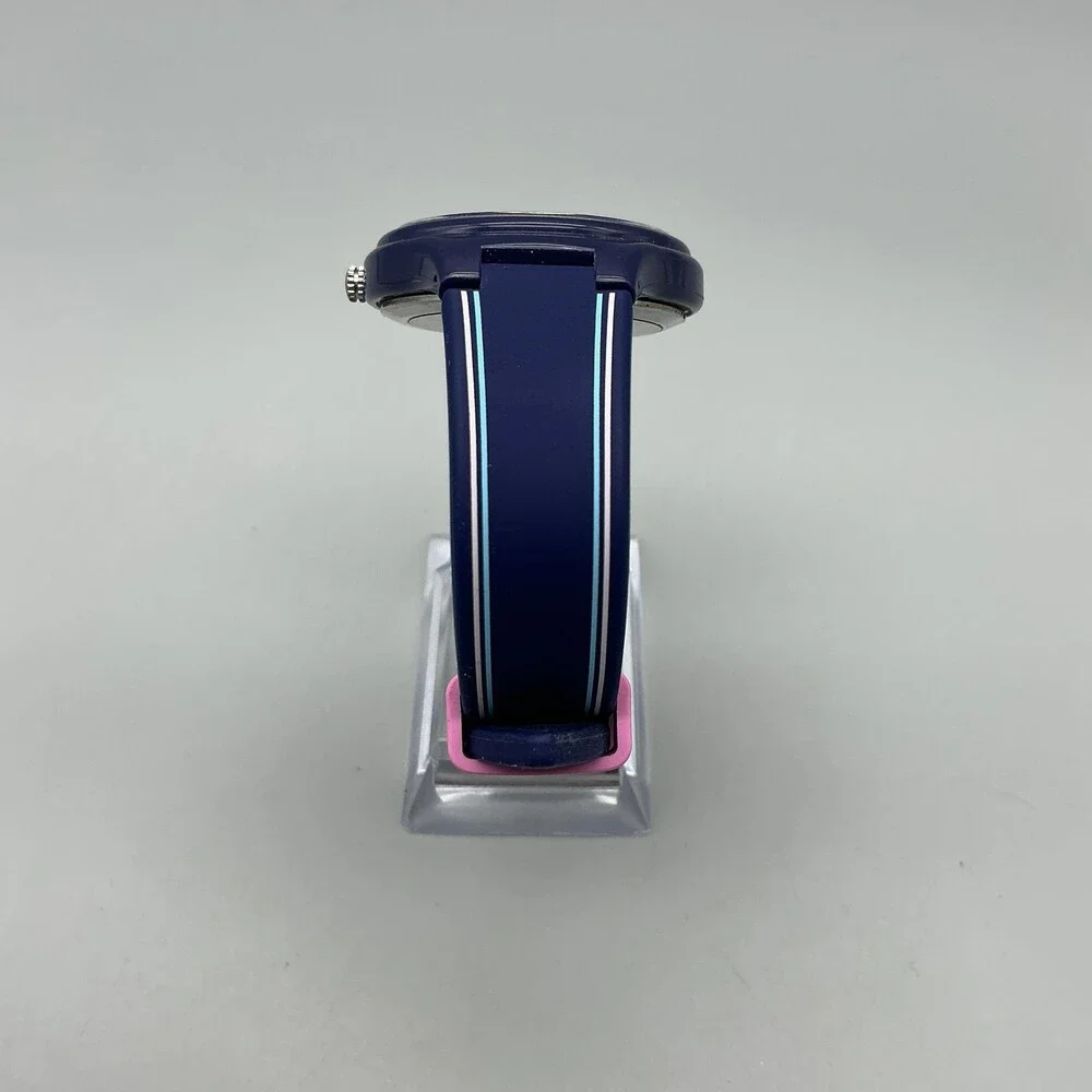Juicy Couture Womens Watch 38mm Blue Pink Dial Navy New Battery